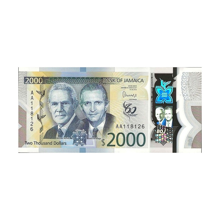 Jamaica 2000 Dollars 2023 Pnew