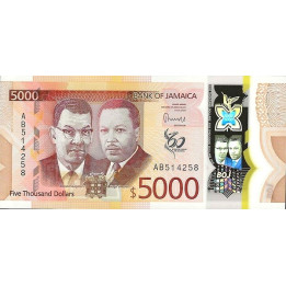 Jamaica 5000 Dollars 2023 Pnew