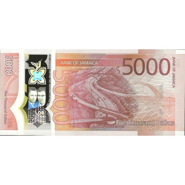 Jamaica 5000 Dollars 2023 Pnew