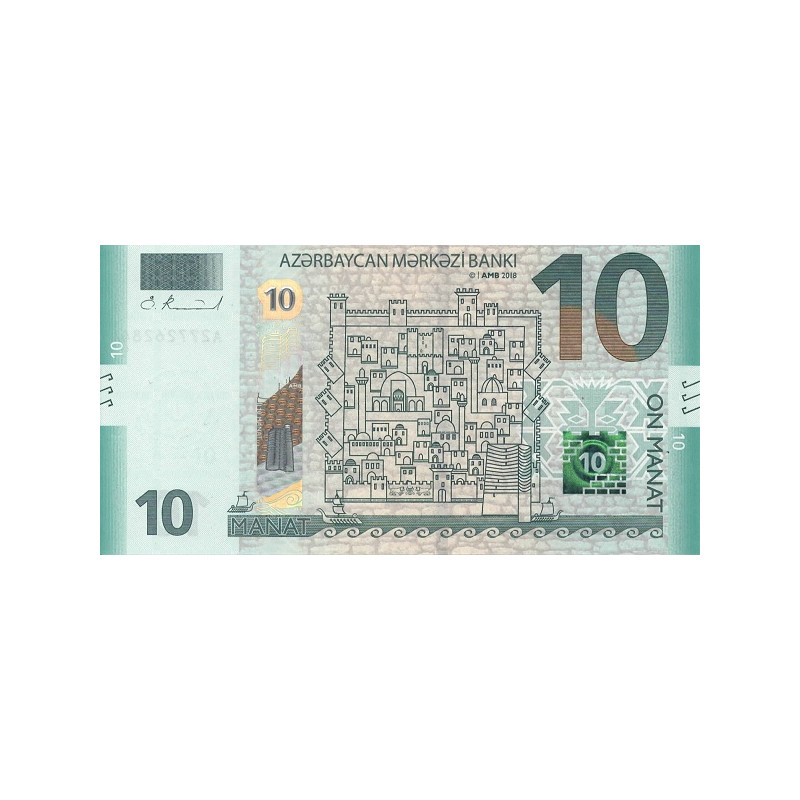 Azerbajdzjan 10 Manat 2018 P33