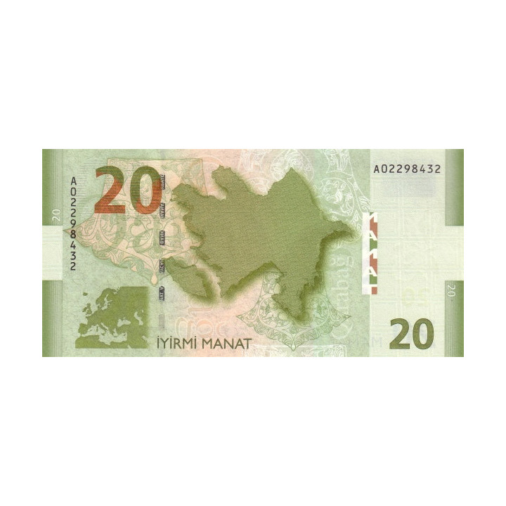 Azerbaijan 20 Manat 2005 P28