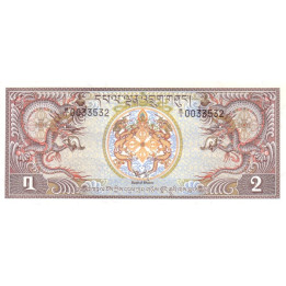 Bhutan 2 Ngultrum 1981 P6