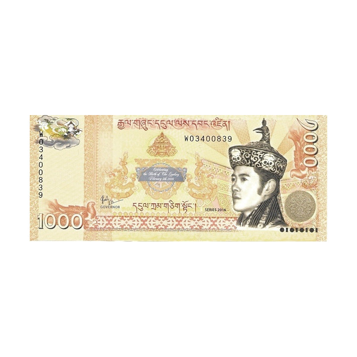 Bhutan 1000 Ngultrum 2016 P36