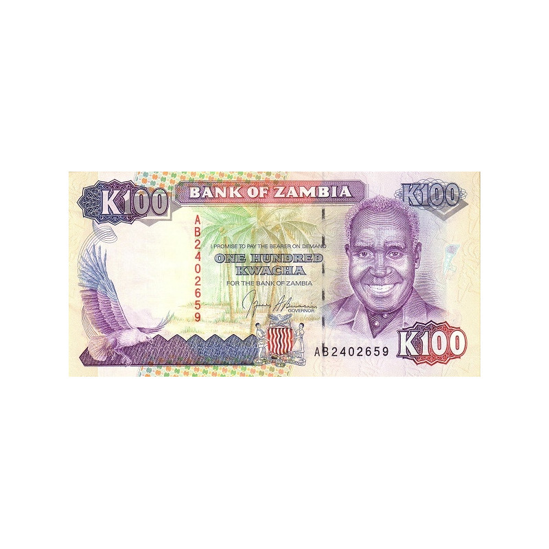Zambia 100 Kwacha 1991 P-34