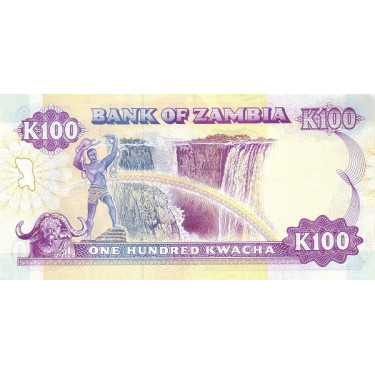 Zambia 100 Kwacha 1991 P-34