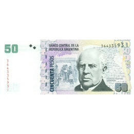 Argentina 50 Pesos 2013 P-356 sign. 7