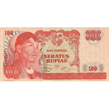 Indonesia 100 Rupiah 1968 P108