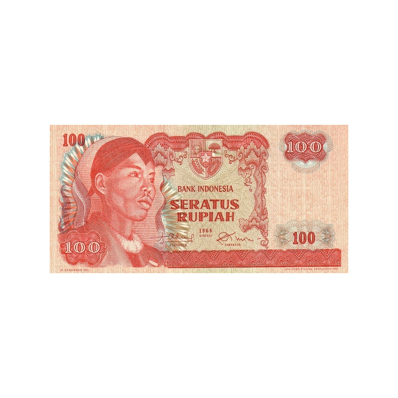 Indonesia 100 Rupiah 1968 P108