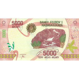 Madagascar 5000 Ariary 2017 P-102