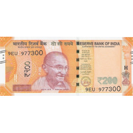 India 200 Rupees 2018 P113
