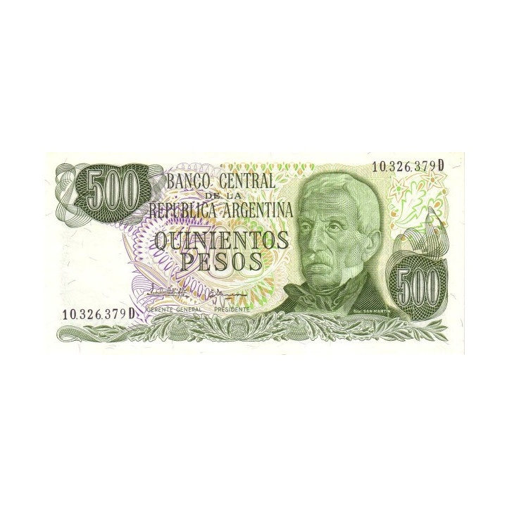 Argentina 500 Pesos 1977 P-303c