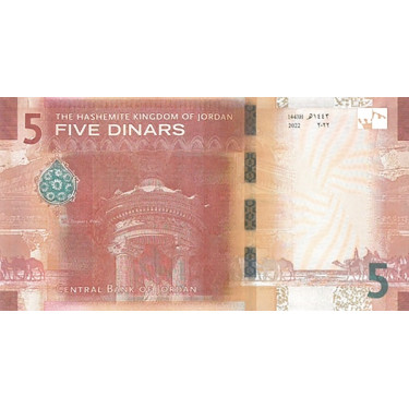 Jordan 5 Dinars 2022 P40