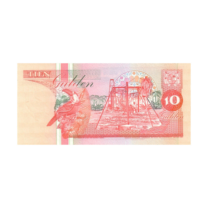 Surinam 10 Gulden 1996 P137b