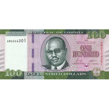 Liberia 100 Dollars 2022 P41