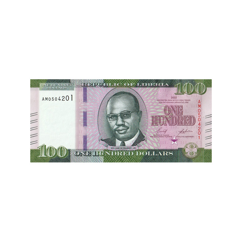 Liberia 100 Dollars 2022 P41