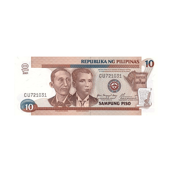 Filippinerna 10 Piso 2001 P187i