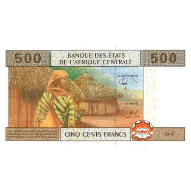 Centralafrikanska Staterna 500 Francs 2002 U Cameroon P206Ue