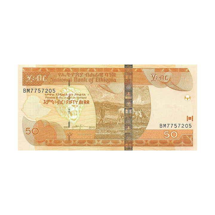 Etiopien 50 Birr 2015 P51g