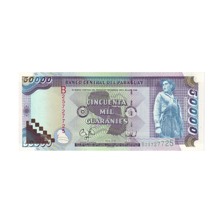 Paraguay 50.000 Guaranies 1998 P218