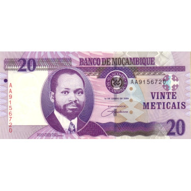 Mozambique 20 Meticais 2017...