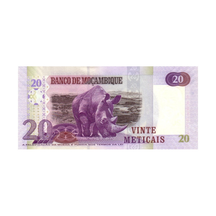 Mozambique 20 Meticais 2006 P143