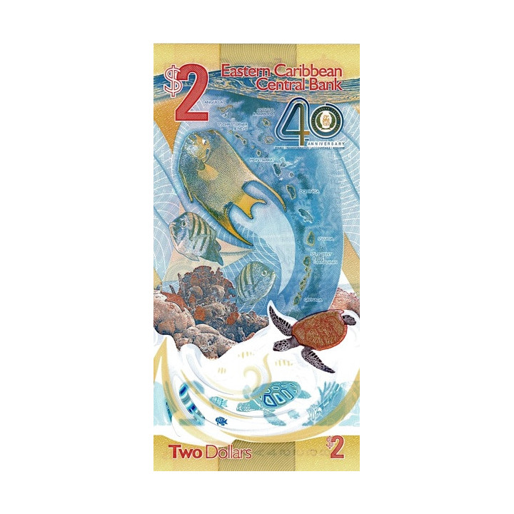 Östkaribiska Stater 2 Dollars 2023 Pnew