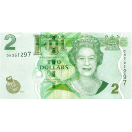 Fiji 2 Dollars 2012 P-109b