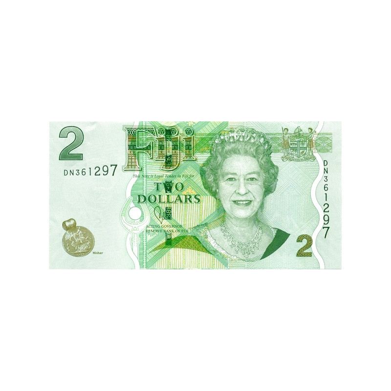 Fiji 2 Dollars 2012 P-109b
