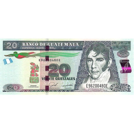 Guatemala 20 Quetzales 2020 P124