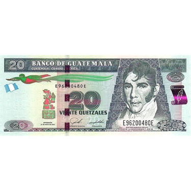 Guatemala 20 Quetzales 2020 P124