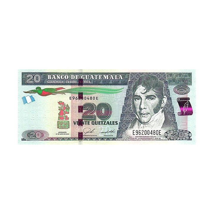 Guatemala 20 Quetzales 2020 P124