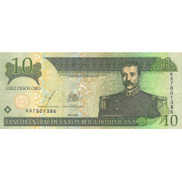 Dominican Republic 10 Pesos 2003 P168c