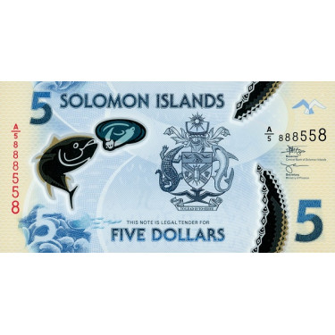 Salomonöarna 5 Dollars 2022 P38(2)
