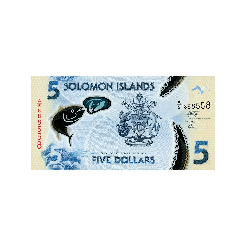Salomonöarna 5 Dollars 2022 P38(2)
