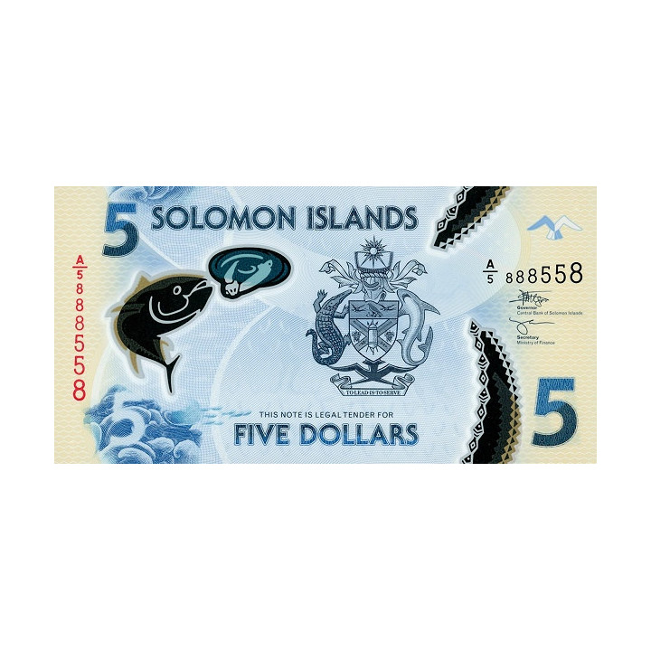 Salomonöarna 5 Dollars 2022 P38(2)