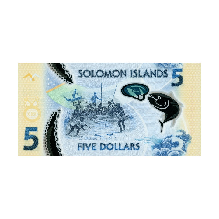 Salomonöarna 5 Dollars 2022 P38(2)