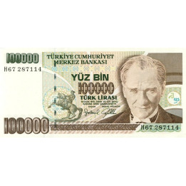 Turkiet 100.000 Lira 1970 P206(2)