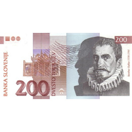 Slovenia 200 Tolarjev 1992 P15a