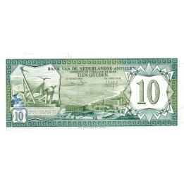 Netherlands Antilles 10 Gulden 1984 P16b