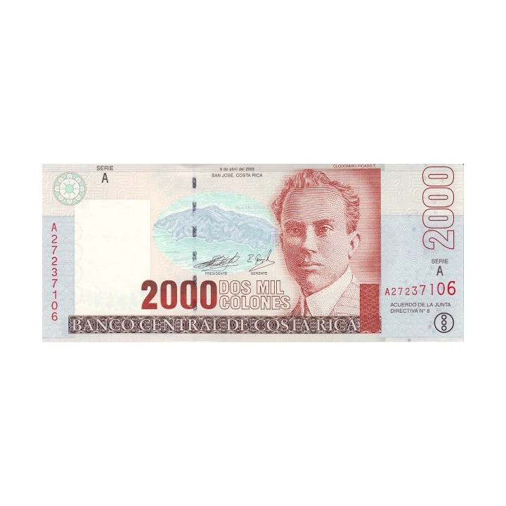 Costa Rica 2000 Colones 2003 P265