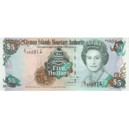 Cayman Islands 5 Dollars 2005 P34a