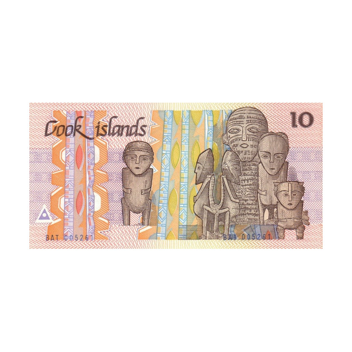Cook Islands 10 Dollars ND 1987 P4
