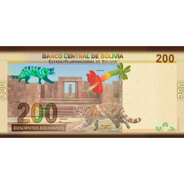 Bolivia 200 Bolivianos 2016 P252