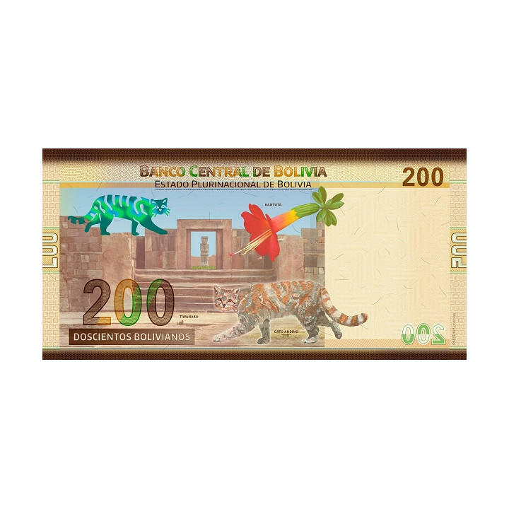 Bolivia 200 Bolivianos 2016 P252