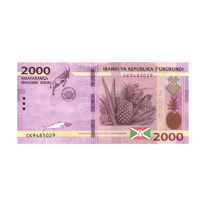 Burundi 2000 Francs 2023 P52c