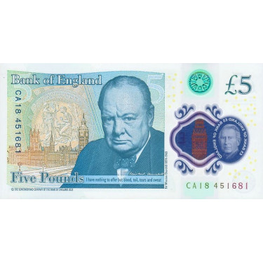 Storbritannien 5 Pounds 2023 (2024) P398