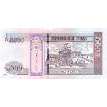 Mongoliet 5000 Tugrik 2024 P80