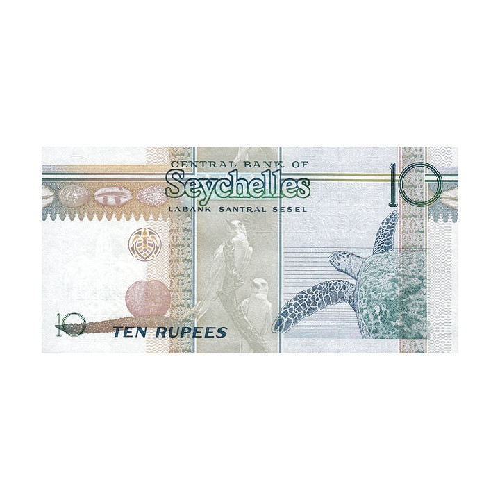 Seychelles 10 Rupees 2013 P-52
