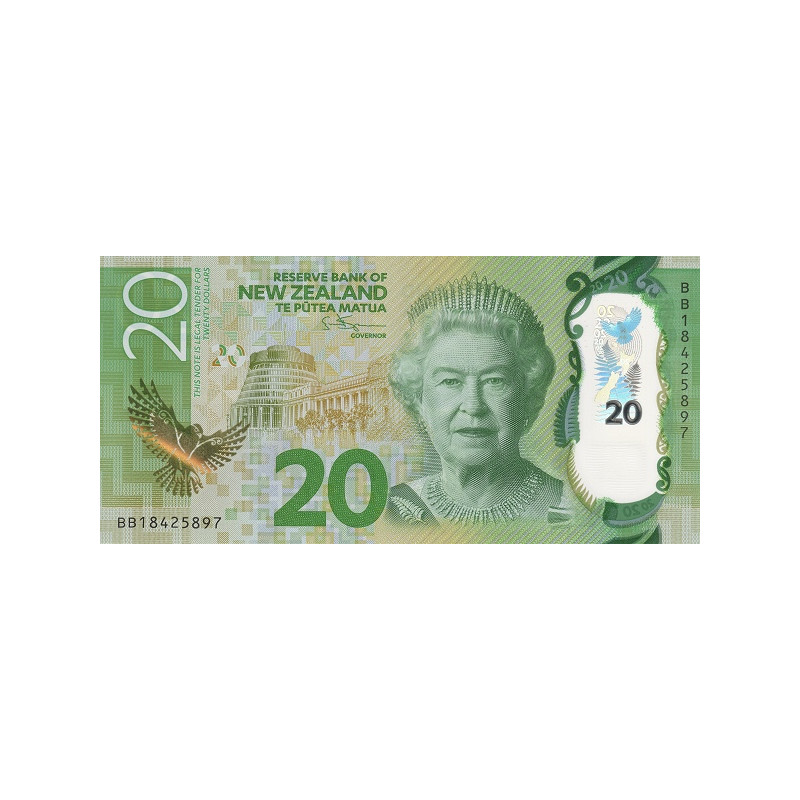 Nya Zeeland 20 Dollars 2018 P193b