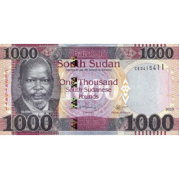 Sydsudan 1000 Pounds 2023 P17c